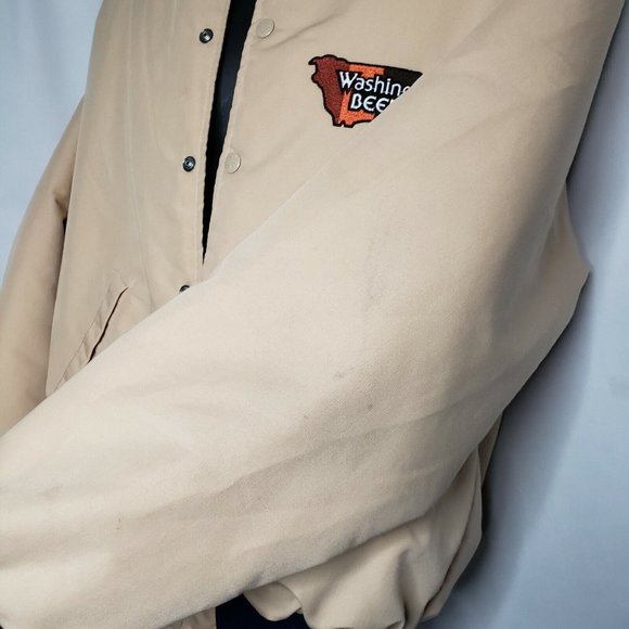 Birdie Jacket By Richard Leslie Quilted Bomber Jacket Washington State Cow Beef - Picture 8 of 10